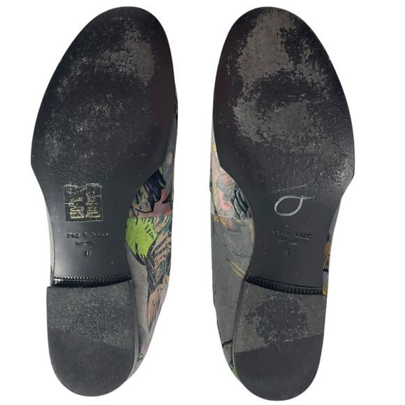 Rag & Bone Alix Velvet Convertible Mules Size EU 37 Floral Loafers - Picture 12 of 12